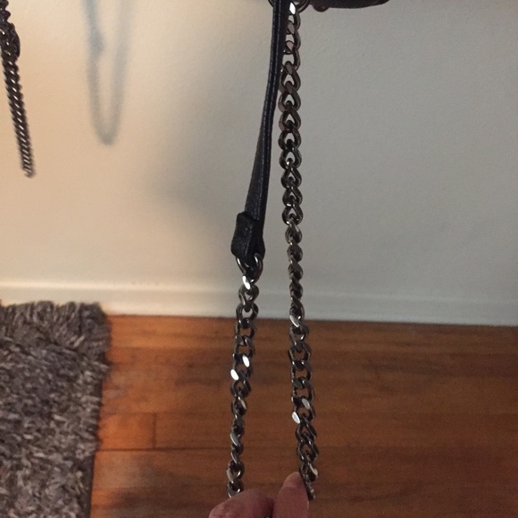 Charming Charlie’s black and silver mini backpack - Picture 5 of 11